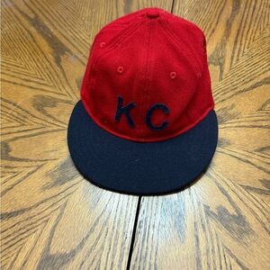 Sandlot Red and Black Wool KC Baseball Cap